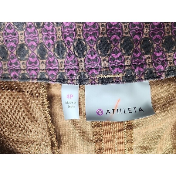 Athleta Skirt Size 4P Petite Brown Corduroy Flare A- Line EUC - Picture 7 of 7